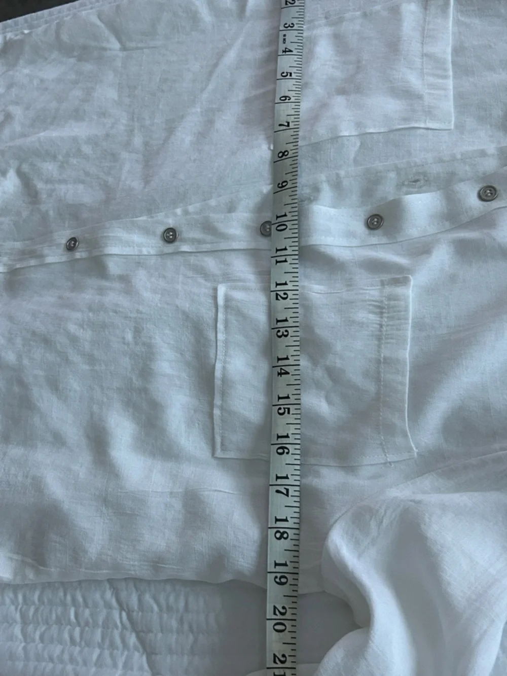 Love Tree White Lightweight Button-Up Shirt - Picture 9 of 11